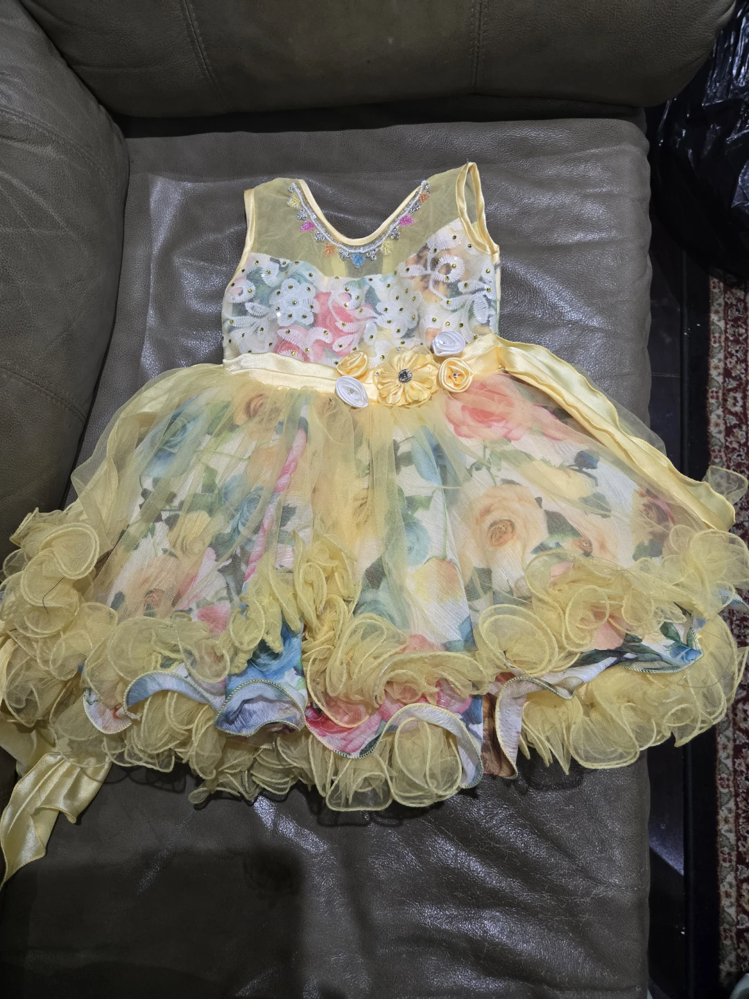 Girls Floral Party Dress
