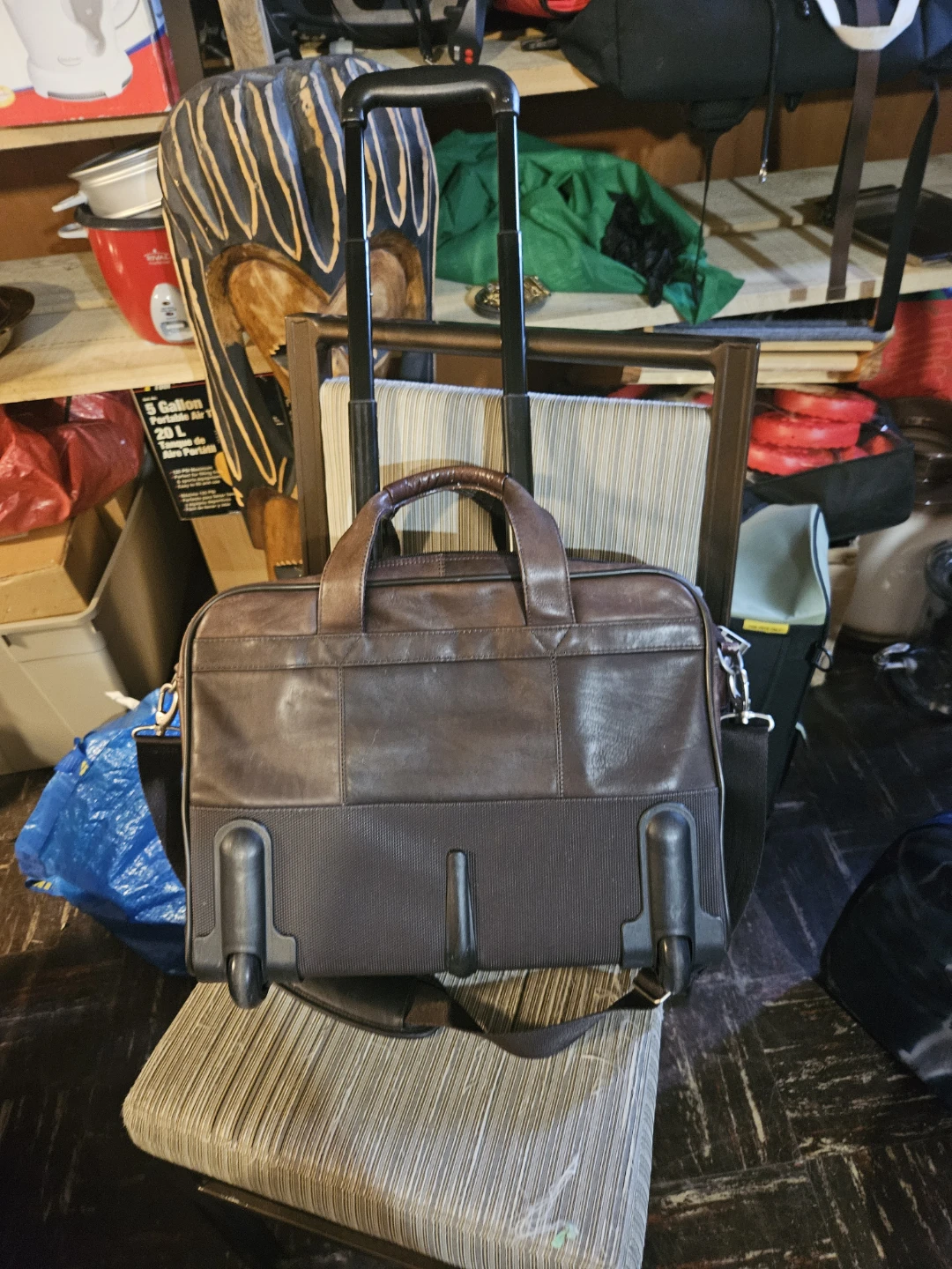 SOLO Rolling Briefcase - Brown Leather - photo 5