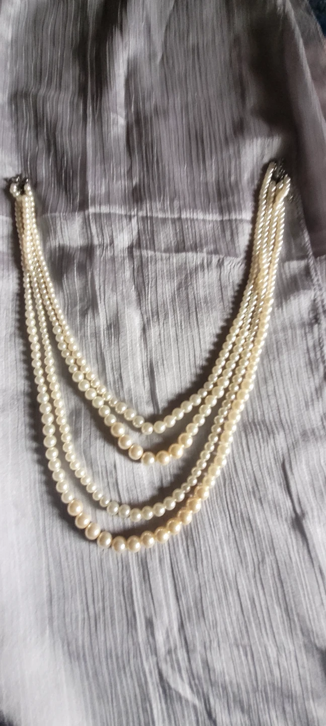 Multi-strand Faux Pearl Necklace
