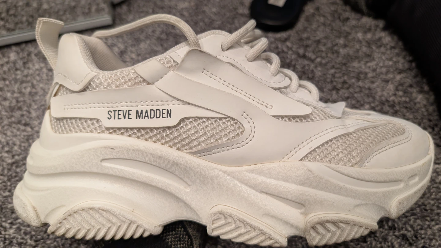 Steve Madden Women's Possession Sneakers White Size 7.5M - photo 3