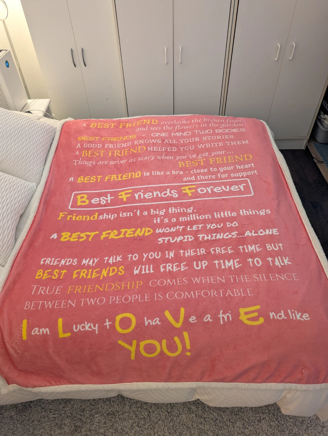 Best Friends Forever Sherpa Fleece Throw Blanket - photo 2