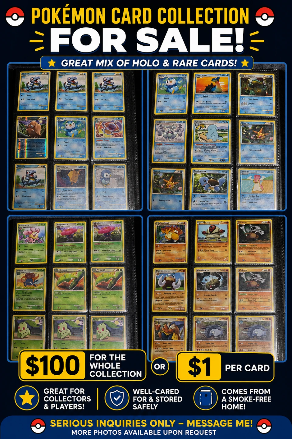 🔥 Pokémon Card Collection For Sale 🔥
