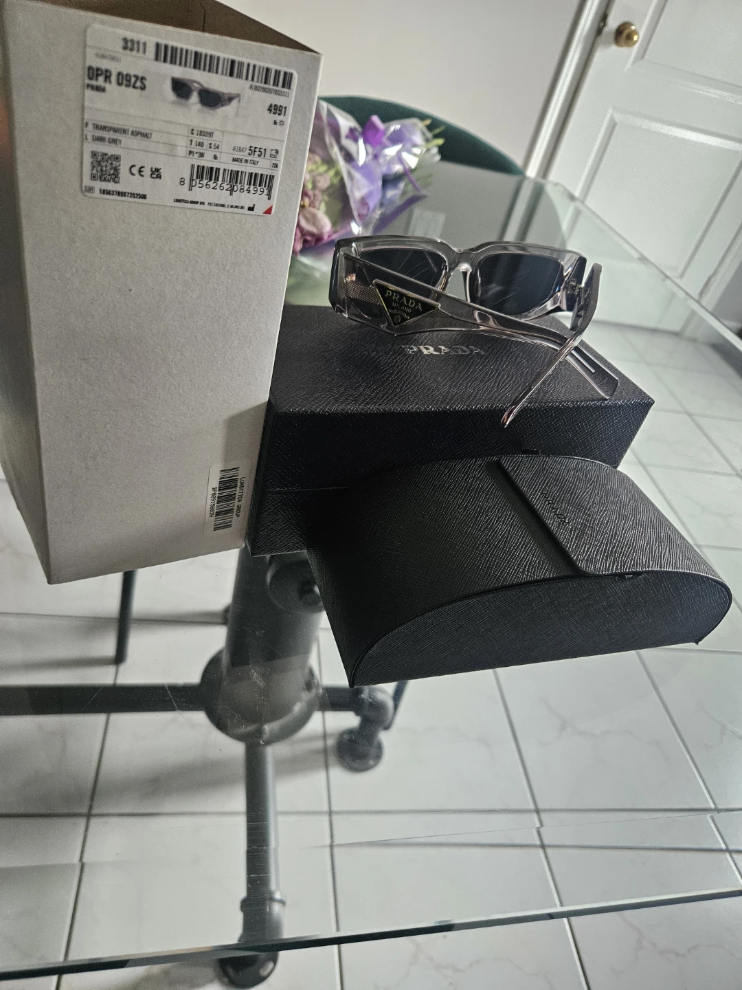 Prada Sunglasses OPR 09ZS Transparent Asphalt - photo 2