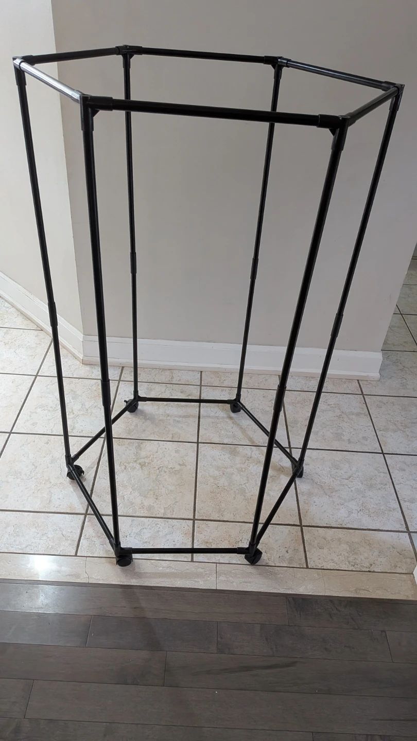 Black Hexagonal Garment Rack - photo 2