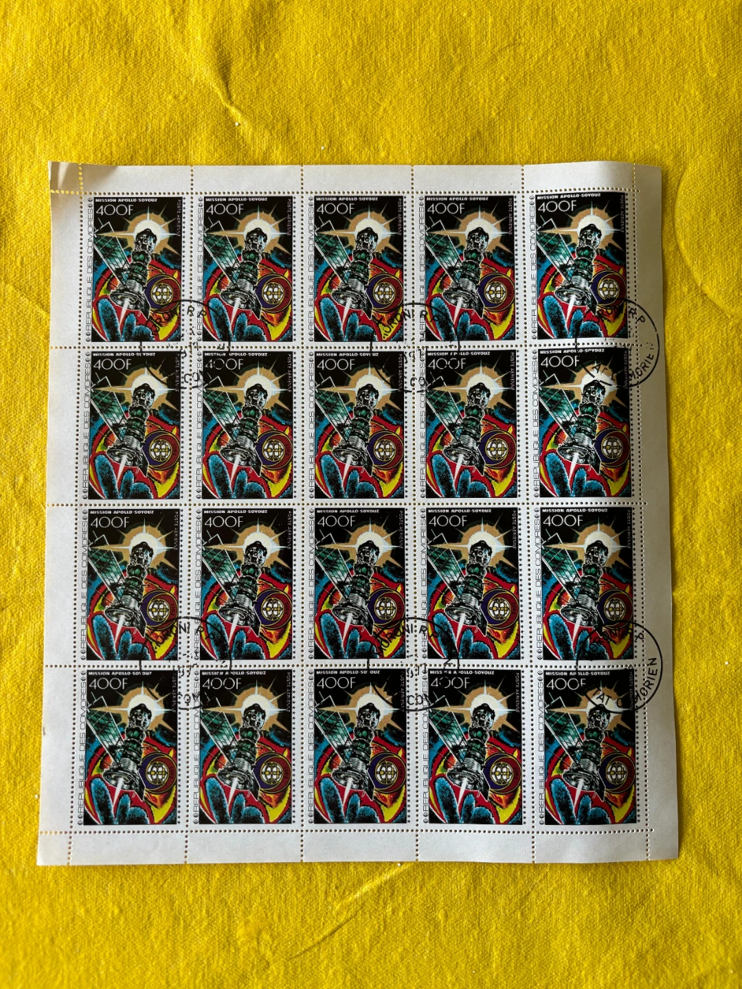 Stamp sheets set (6x) Space exploration (international) - photo 2