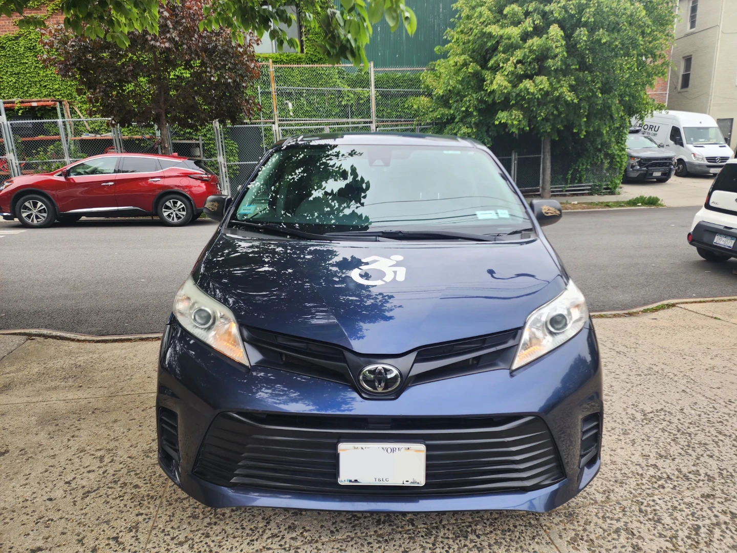 Blue Toyota Sienna Wheelchair Accessible Van