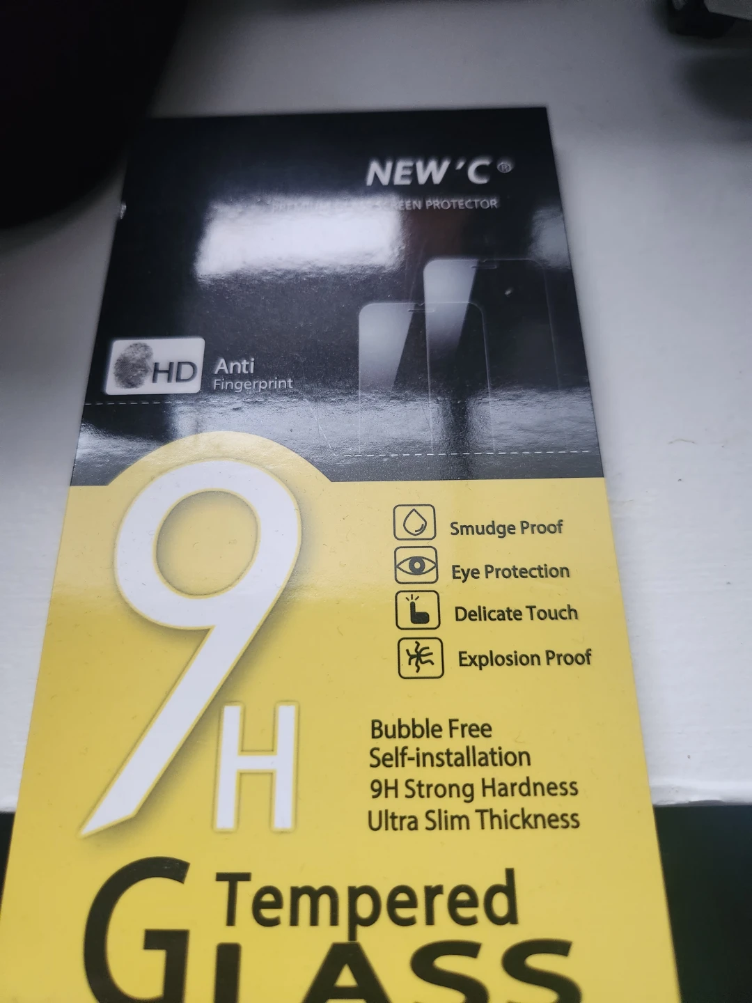 NEW'C HD Anti-Fingerprint 9H Tempered Glass Screen Protector