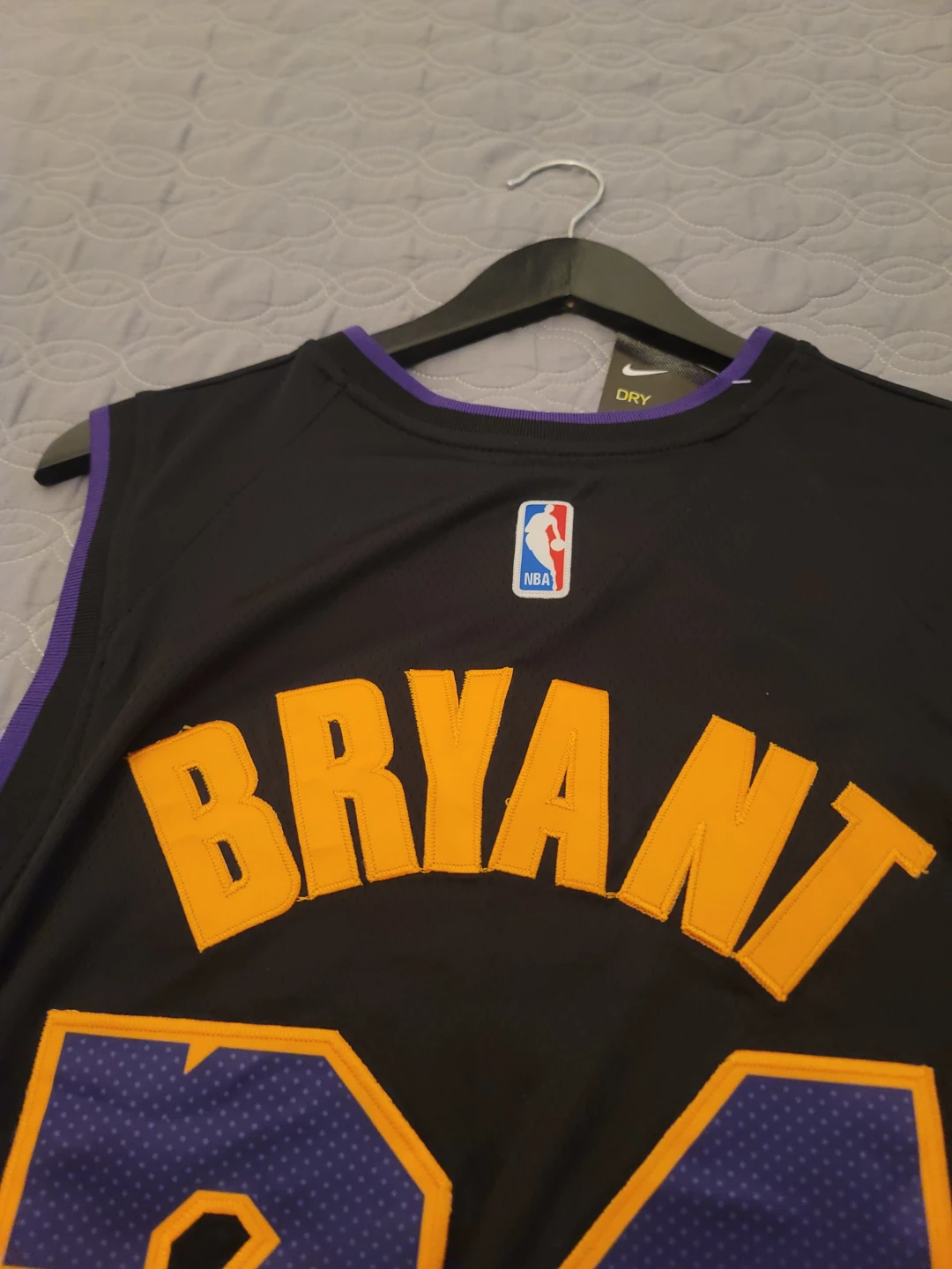 Nike Kobe Bryant Los Angeles Lakers "Black Mamba" Jersey Size 54 - photo 4