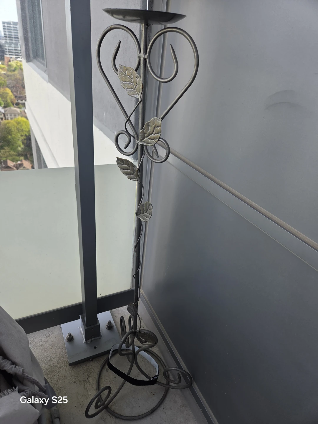 Wrought Iron Heart Candle Holder