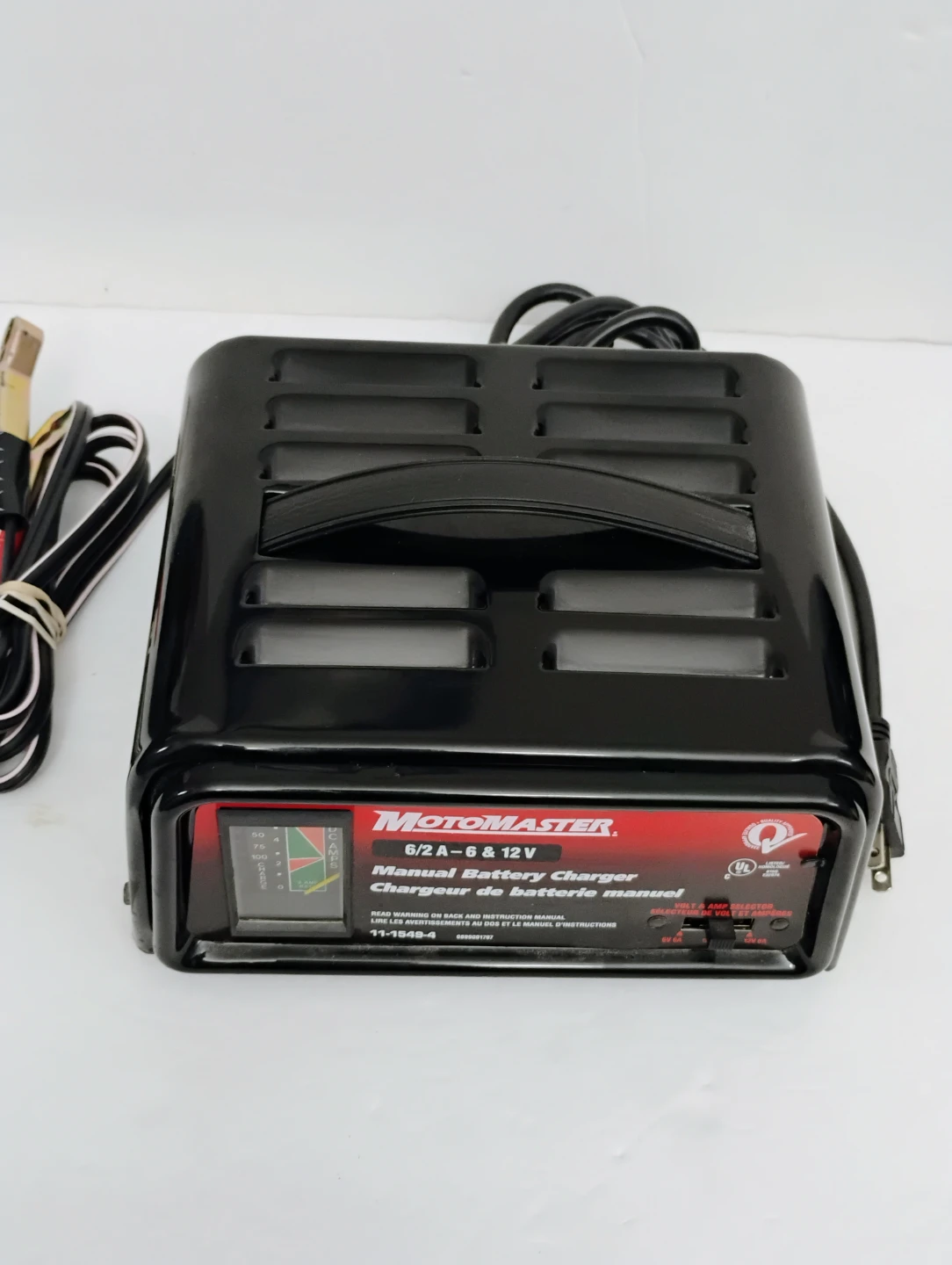 MotoMaster 6/2A Manual Battery Charger - 6 & 12V . - photo 4