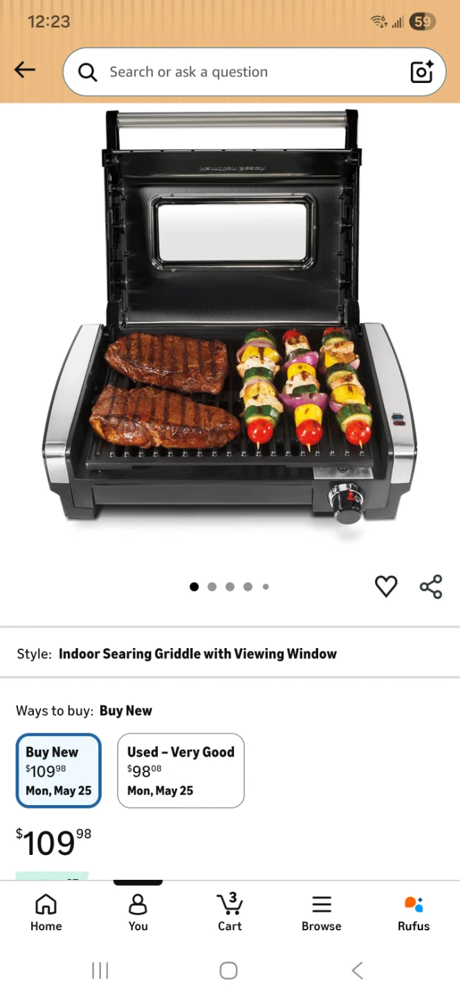Hamilton Beach Searing Grill - photo 3