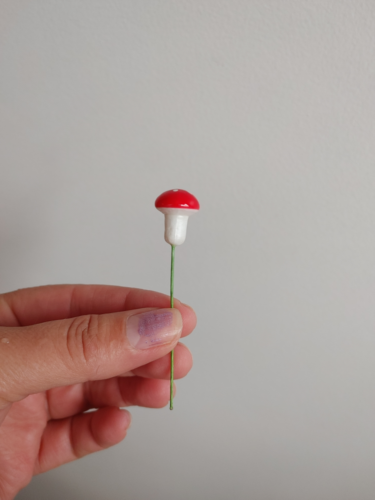 Miniature Mushroom Picks - Set of 12 New - photo 4