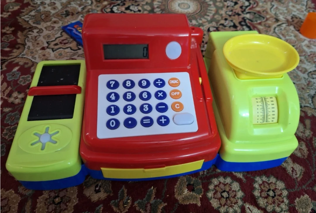 Kids Toy Cash Register and Scale Set