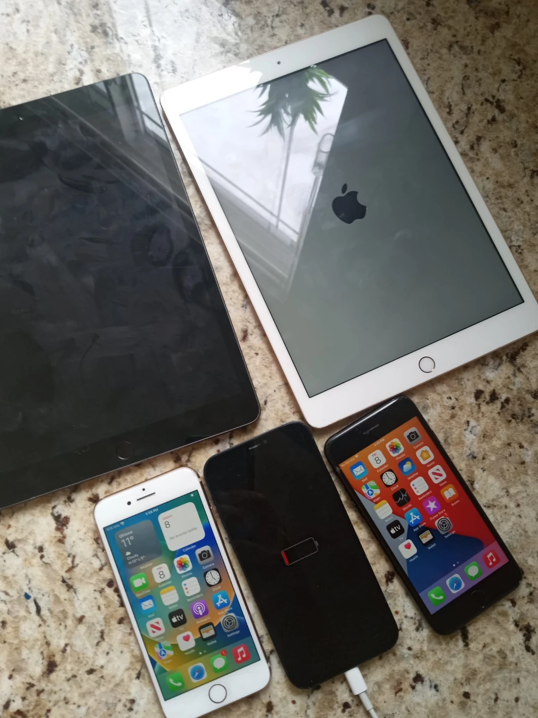 Apple iPhones and iPads