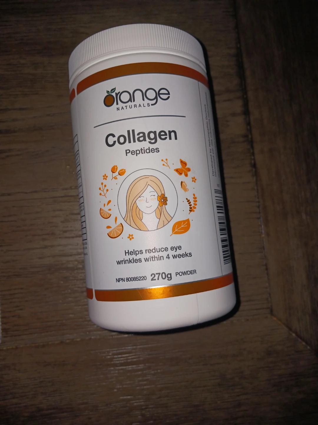 Orange Naturals Collagen Peptides Powder 270g - photo 2