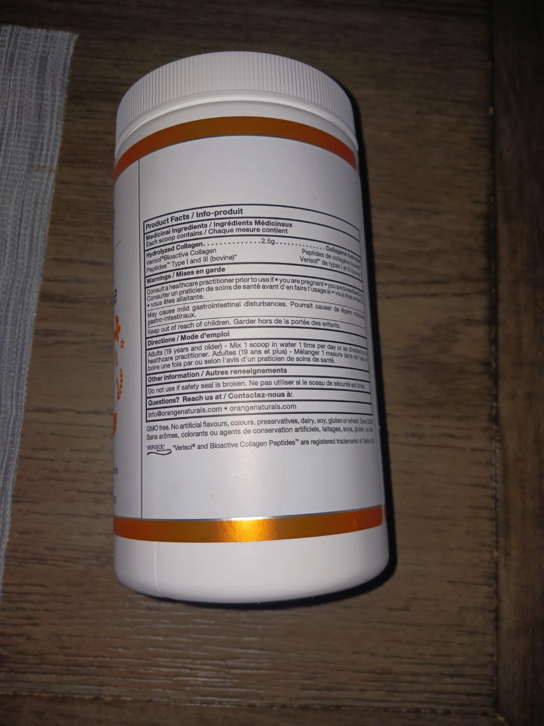 Orange Naturals Collagen Peptides Powder 270g - photo 3