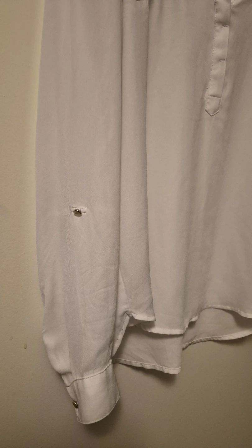 Dynamite White Long Sleeve Shirt Size M - photo 4