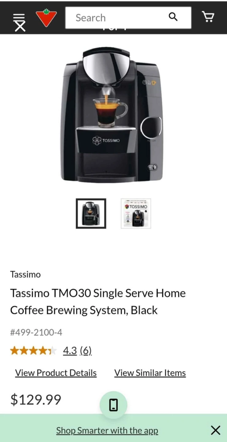 Tassimo TMO30 Single Serve Coffee Brewing System - photo 4