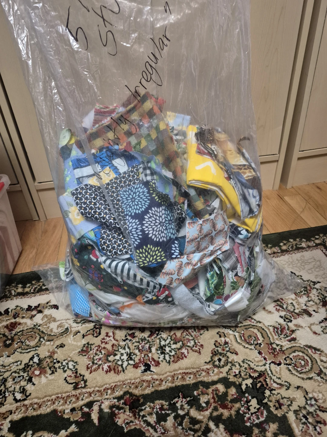 Bag of Assorted Fabric Scraps