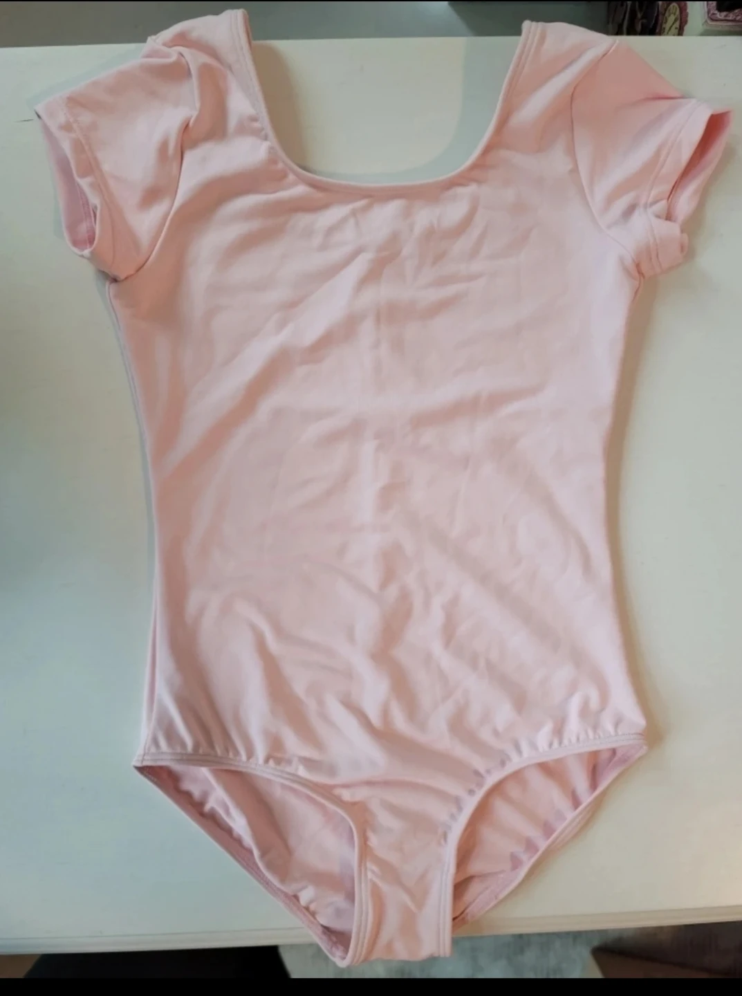 Pink Short Sleeve Leotard