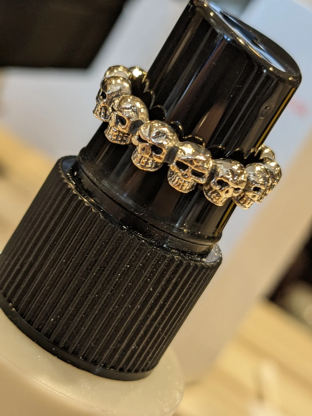Size 6.5 Sterling Silver Skull Ring