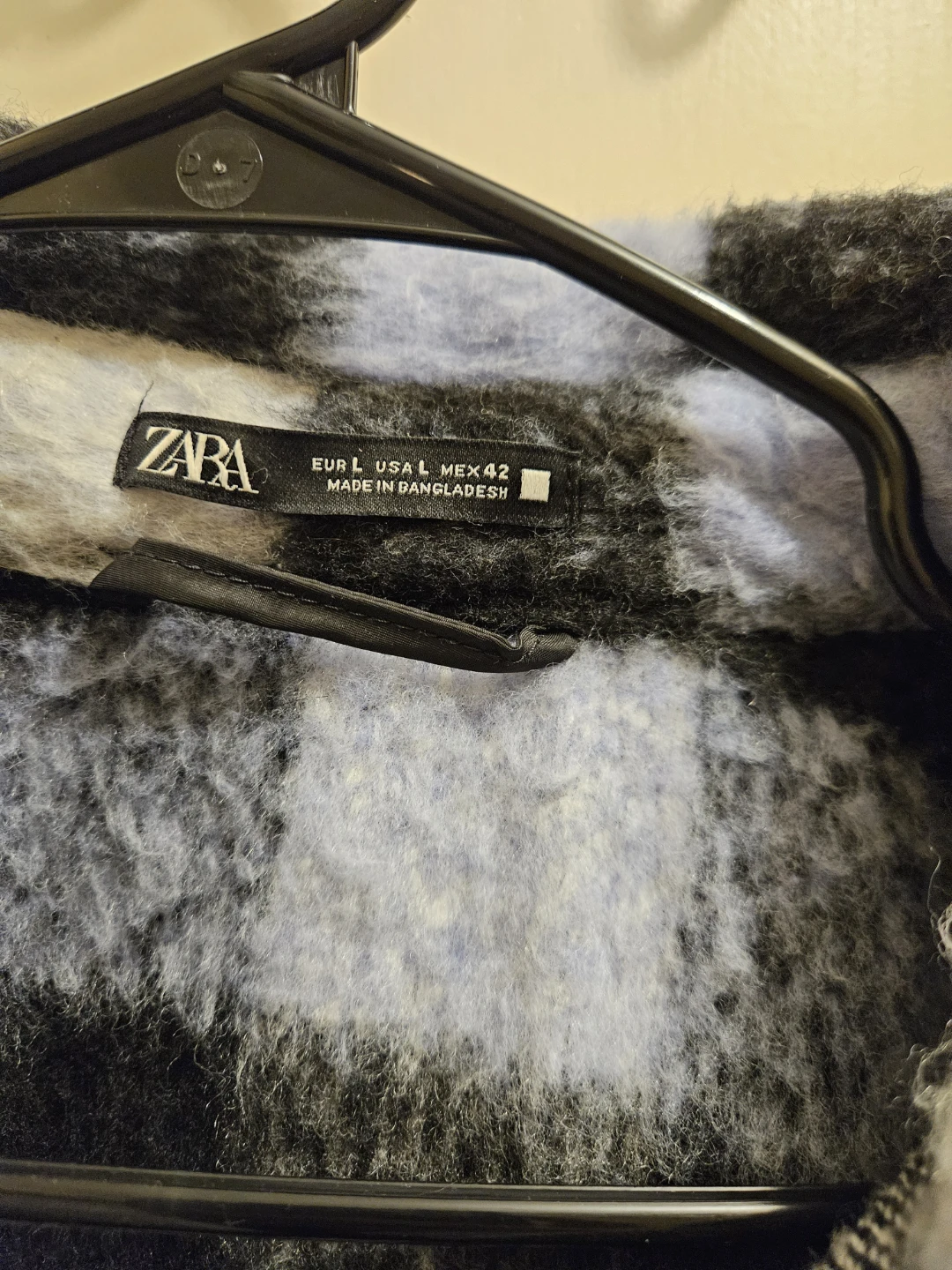 ZARA Plaid Flannel Shirt Jacket Men Size L - photo 2