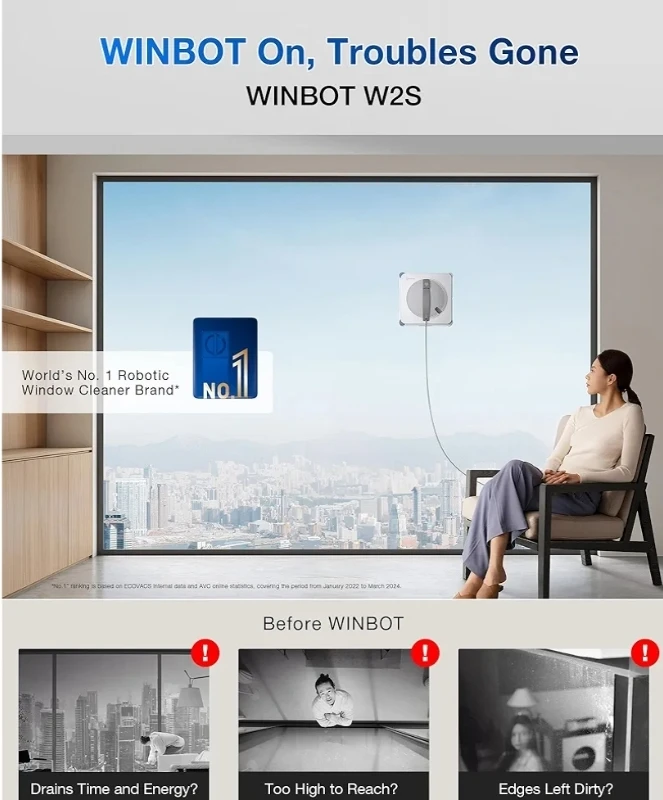 Ecovacs Winbot W2S Window Cleaning Robot - photo 2