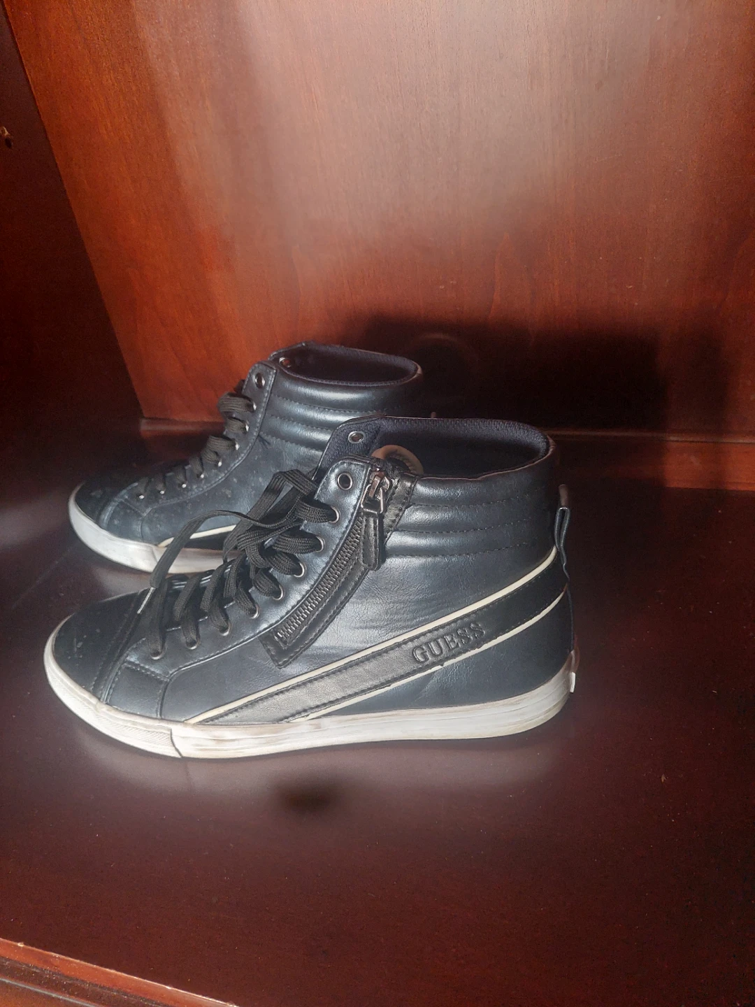 Guess Black High-Top Sneakers