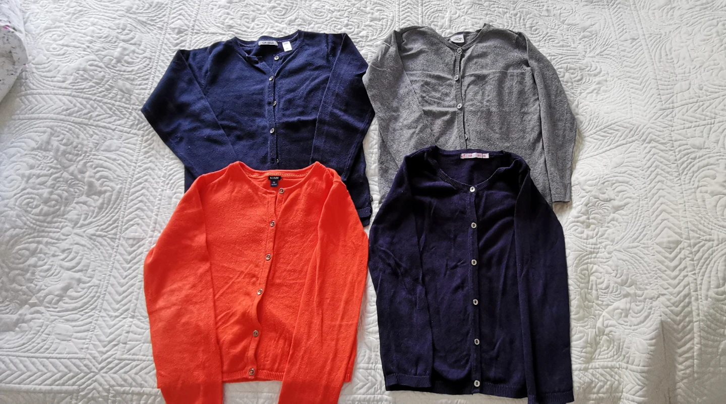 Lot of 4 Girls' Cardigans - Size 8Y