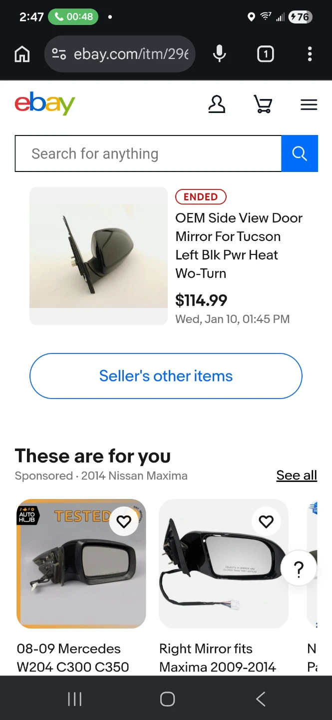 Side Mirror for 2016-2018 Hyundai Tucson - photo 3