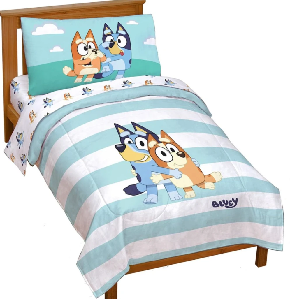 Bluey Toddler Bedding Set (4-Piece) – New