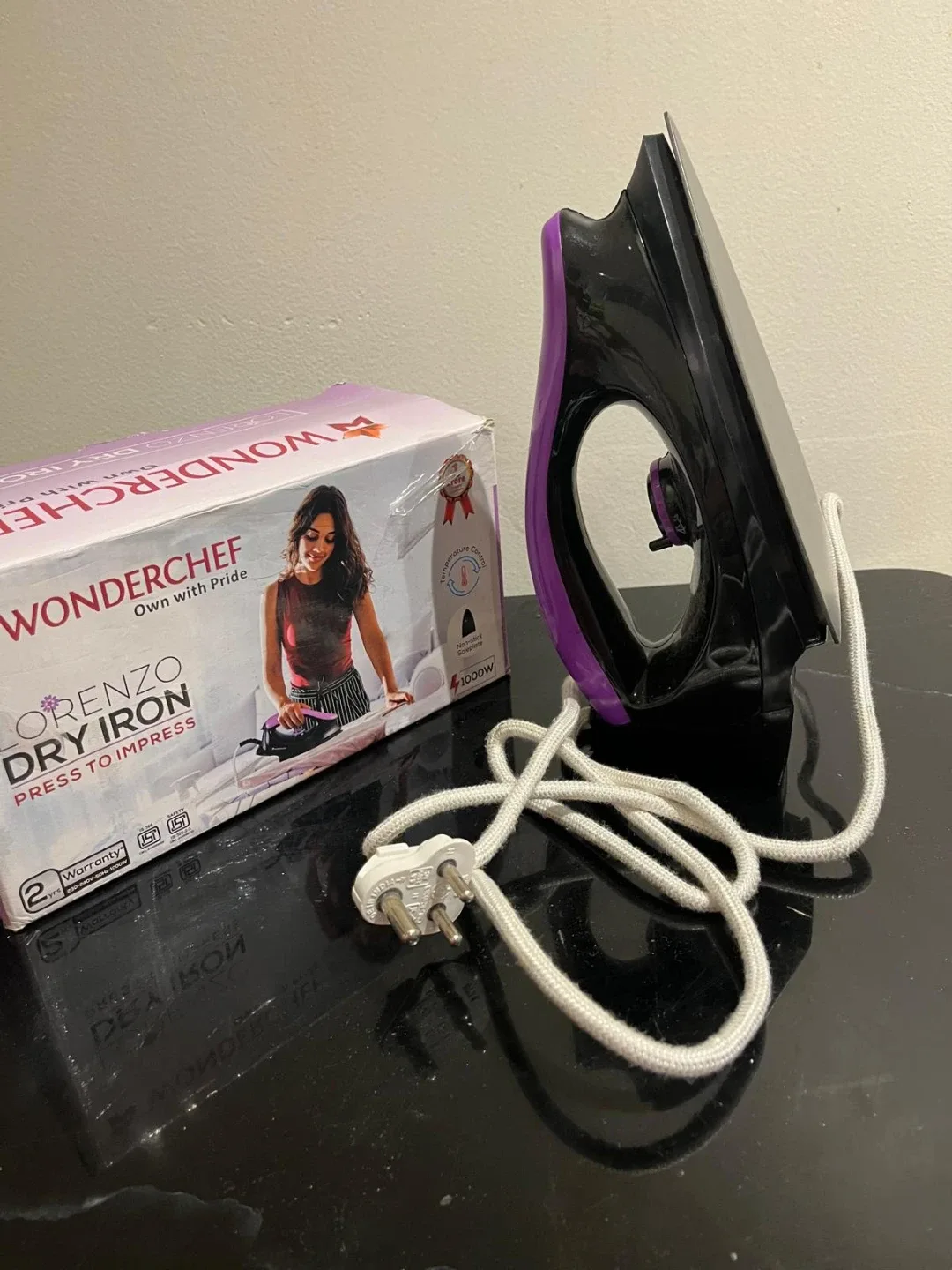 Wonderchef Lorenzo Dry Iron - Purple