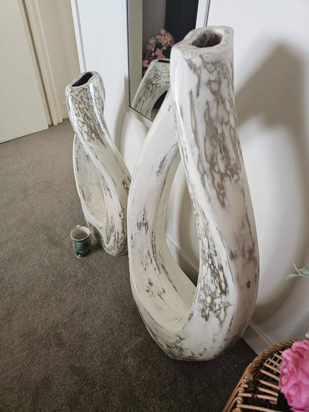Pair of Large Modern Sculptural Vases - photo 2