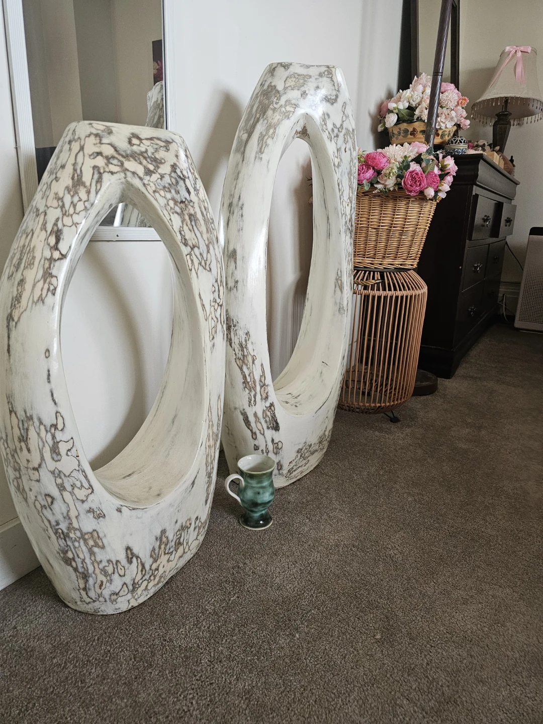 Pair of Large Modern Sculptural Vases - photo 3