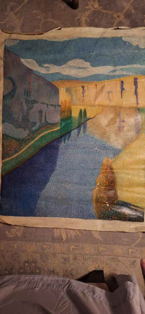 Vintage Landscape Oil Painting