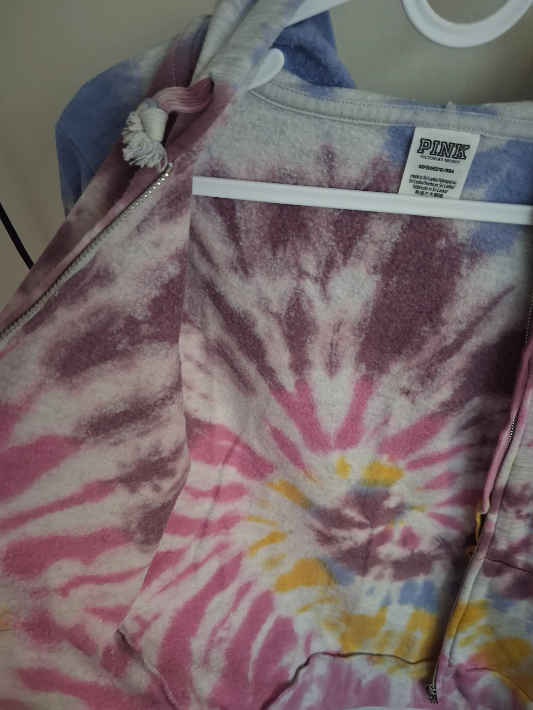 PINK Tie-Dye Full Zip Hoodie - photo 2