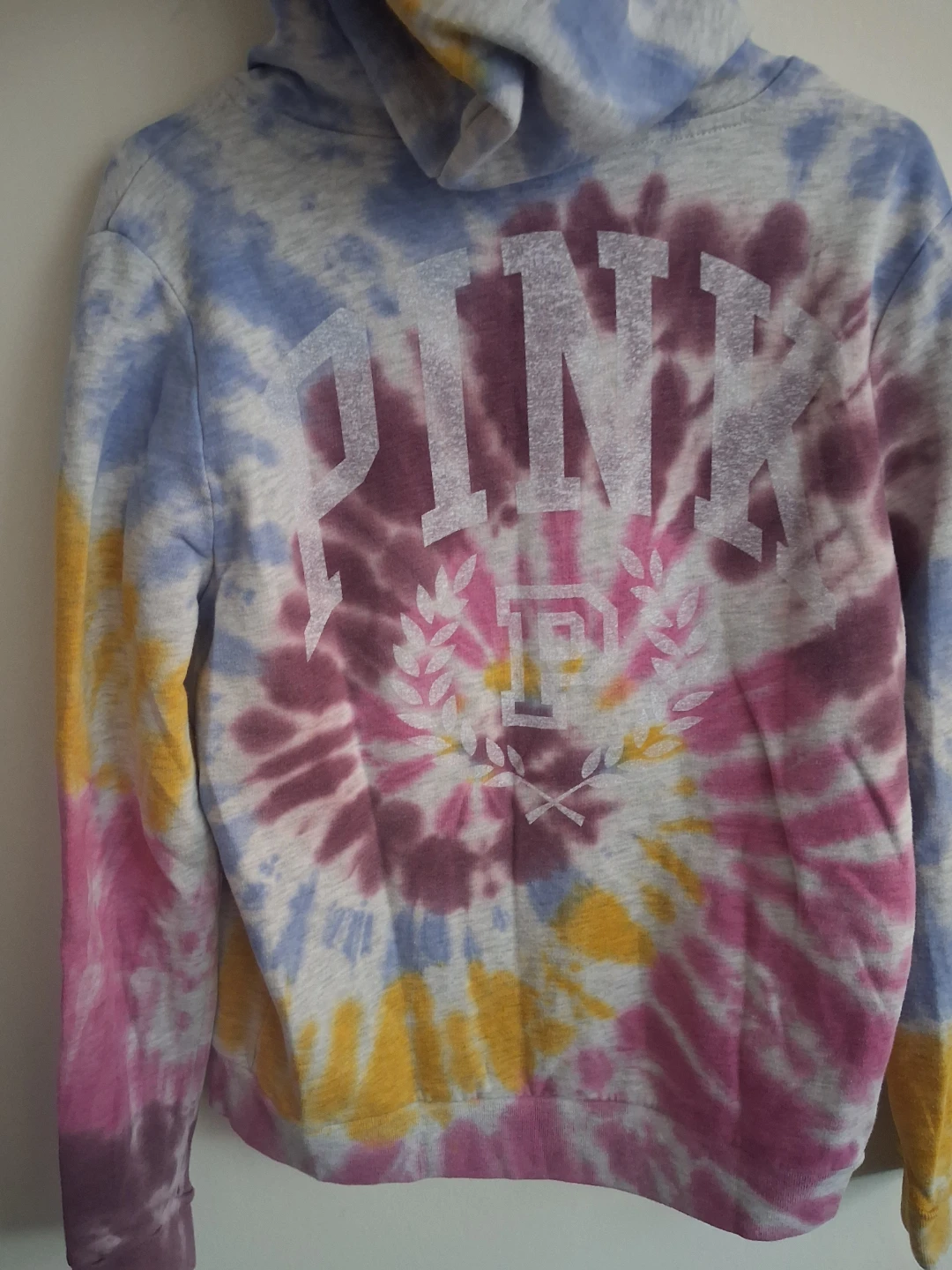 PINK Tie-Dye Full Zip Hoodie - photo 3