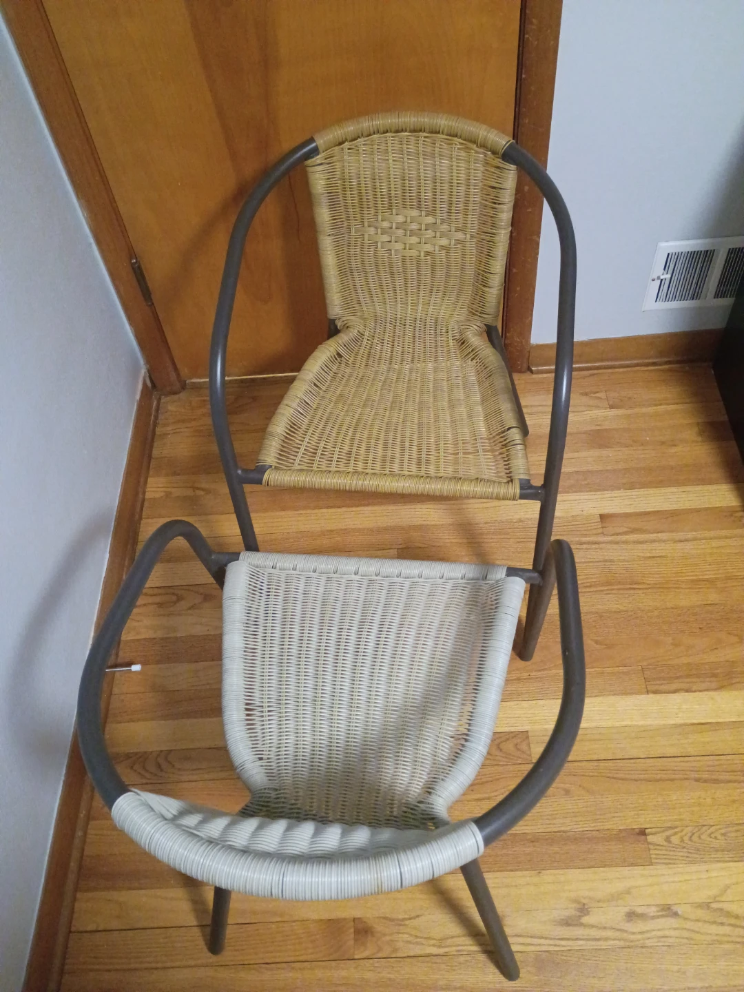 Set of 2 Woven Patio Chairs - photo 2