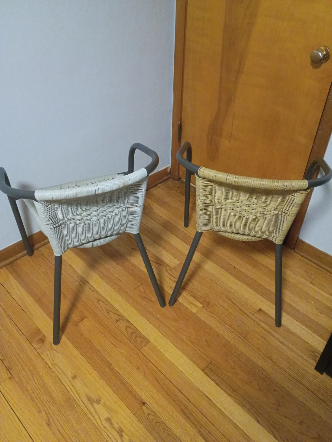 Set of 2 Woven Patio Chairs - photo 3