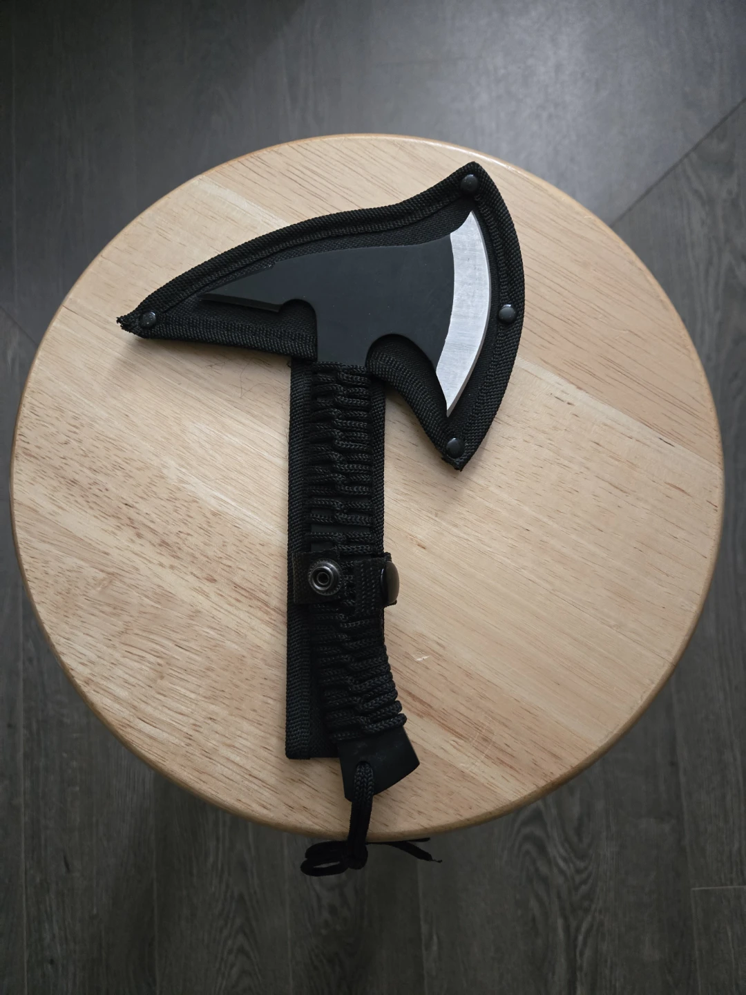 Black Throwing Axe with Sheath