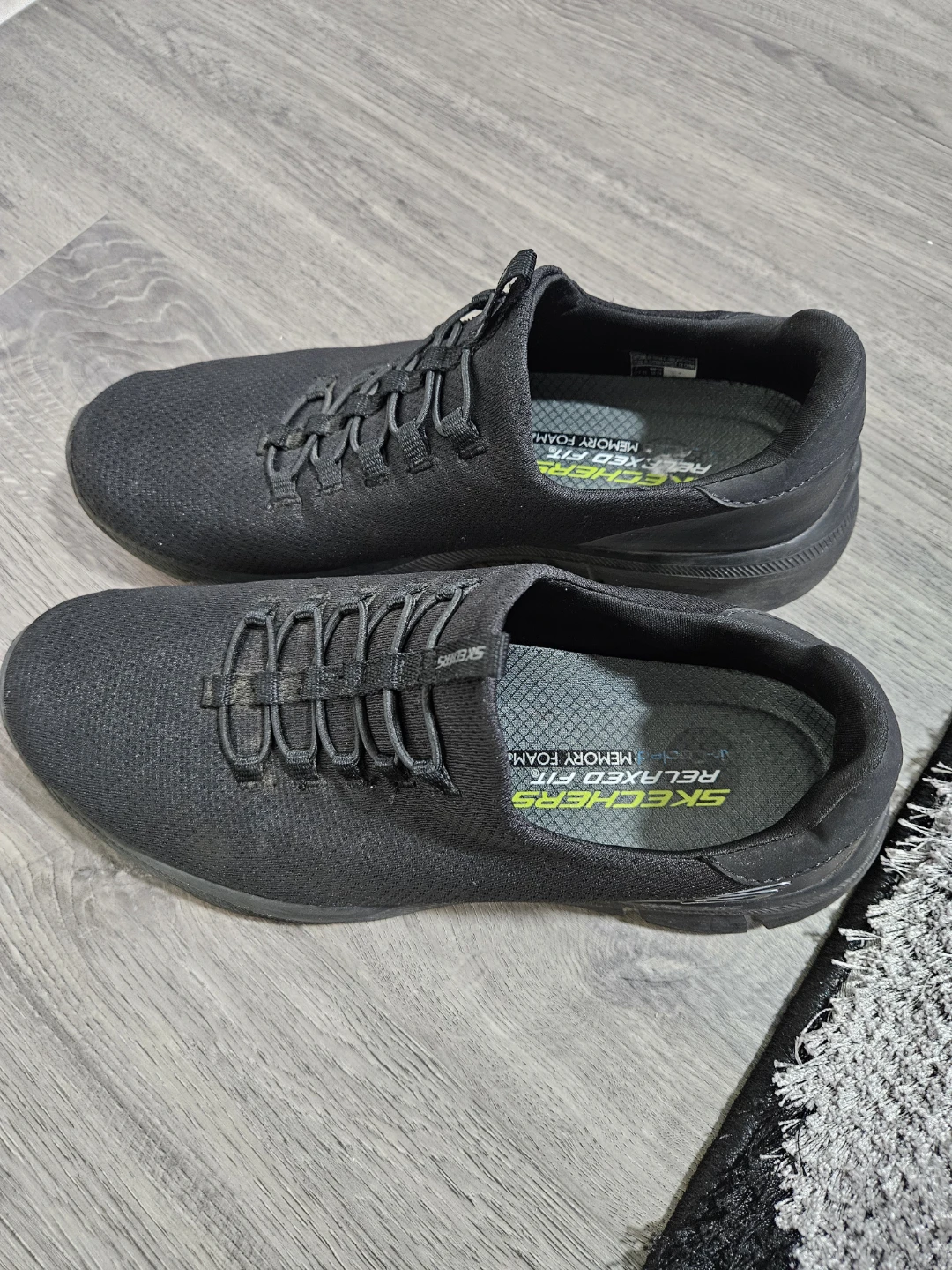 Skechers Black Relaxed Fit Dual-Lite Sneakers