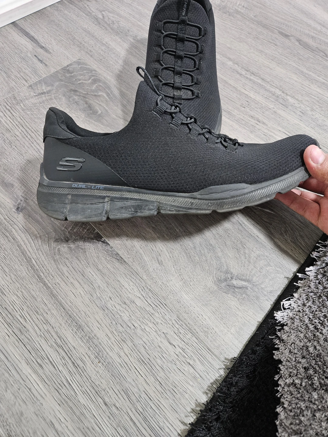 Skechers Black Relaxed Fit Dual-Lite Sneakers - photo 2
