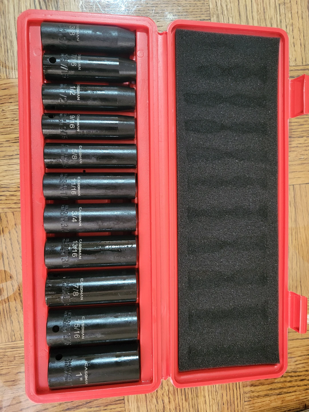 NEW 11 Pieces 1/2-Inch Drive Deep Impact Socket Set, SAE - photo 2