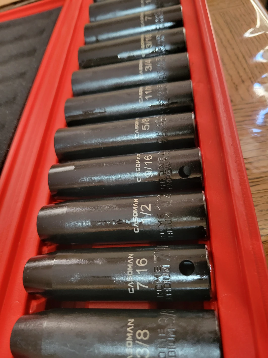 NEW 11 Pieces 1/2-Inch Drive Deep Impact Socket Set, SAE - photo 3