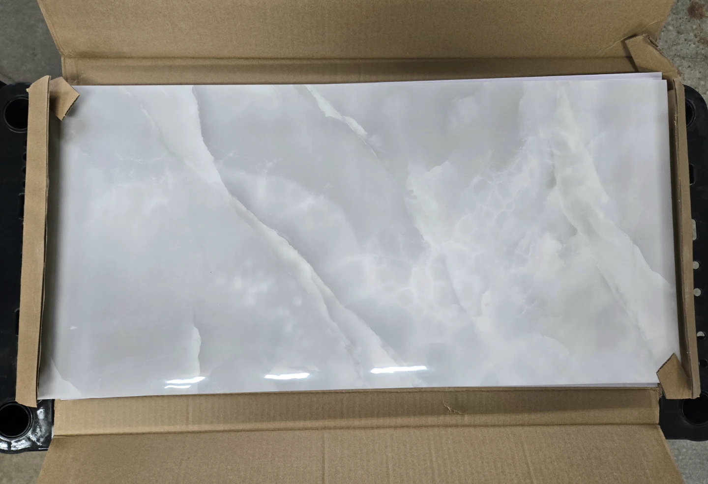 Faux Marble Peel & Stick Wall Panels / RV Backsplash / 40 Pieces