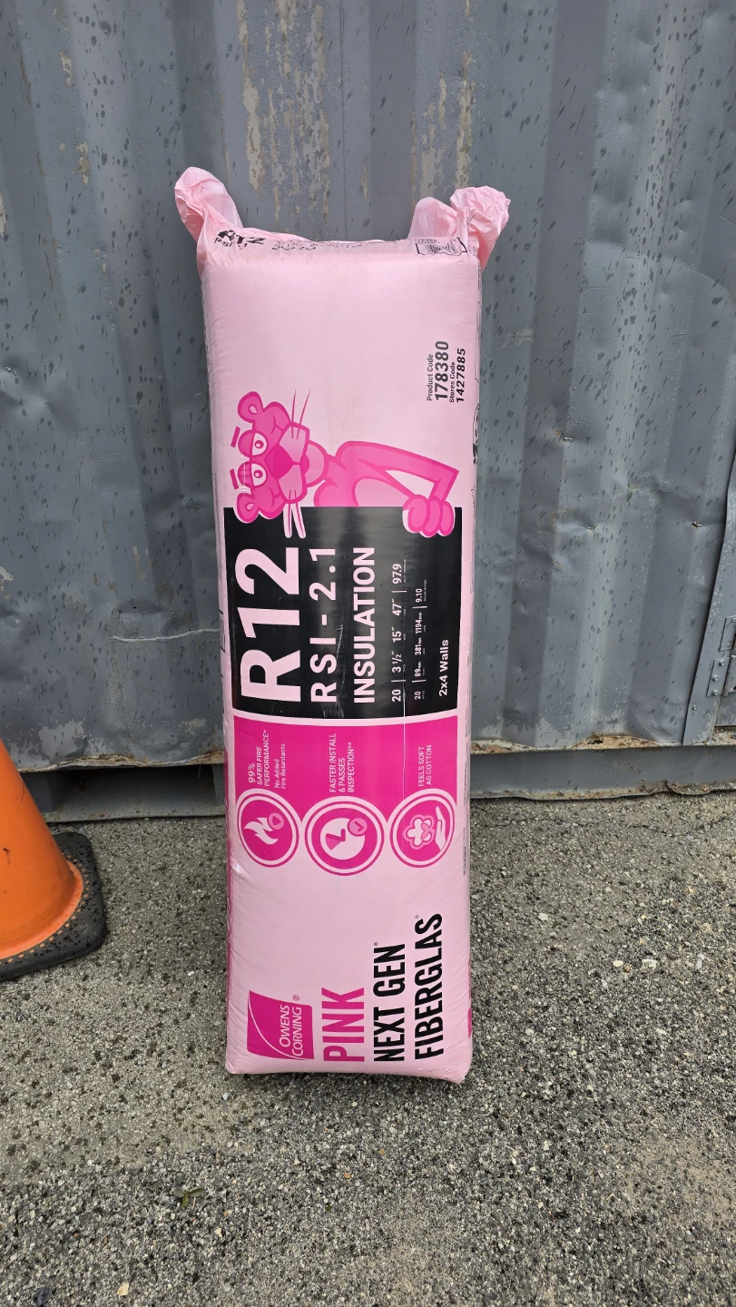 Owens Corning R12 Pink Fiberglas Insulation