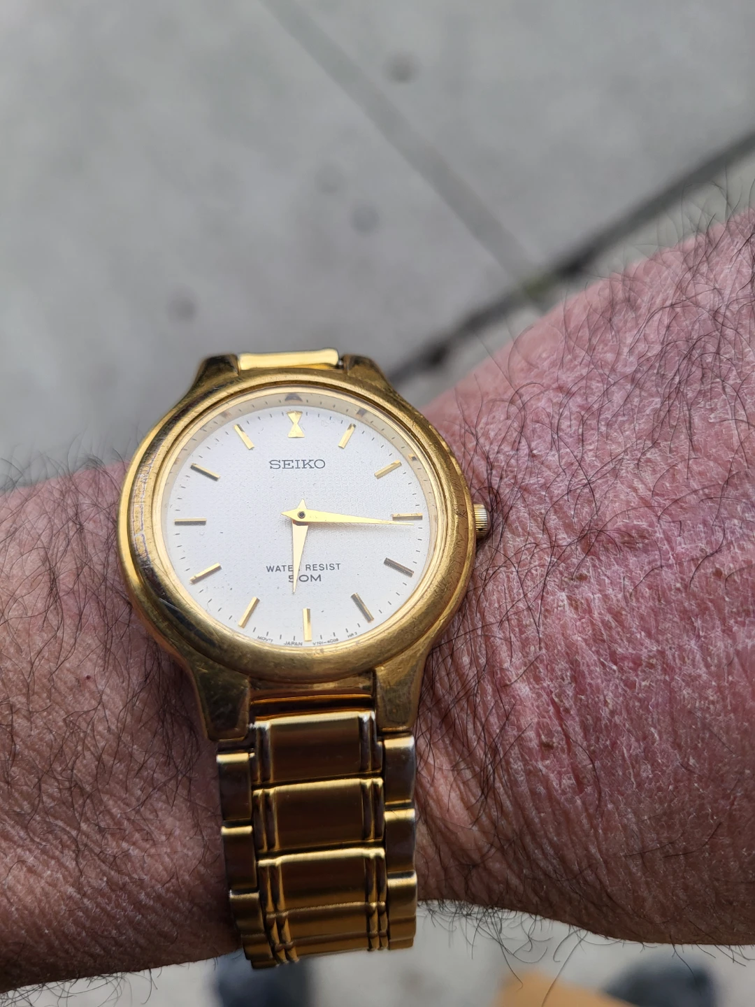 Seiko Gold Tone Water Resist 50m Watch