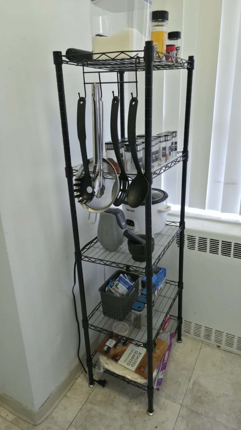 Black Wire Shelving Unit