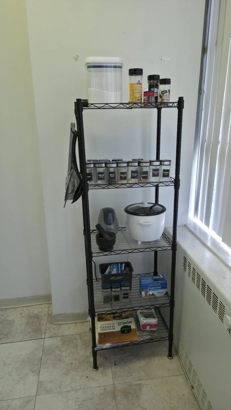 Black Wire Shelving Unit - photo 2