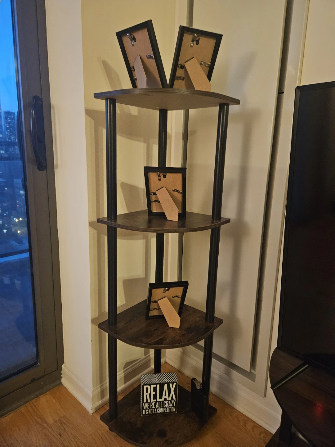 4-Tier Corner Shelf Unit